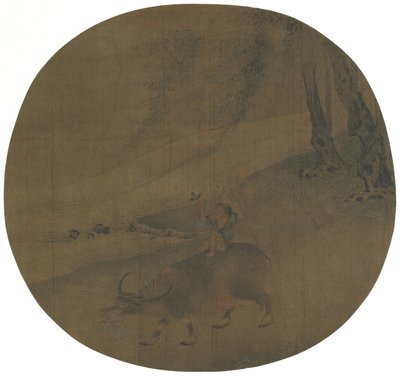 Junge auf einem Wasserbüffel, Ming-Dynastie, 16.-17. Jahrhundert von Qin Shunyou